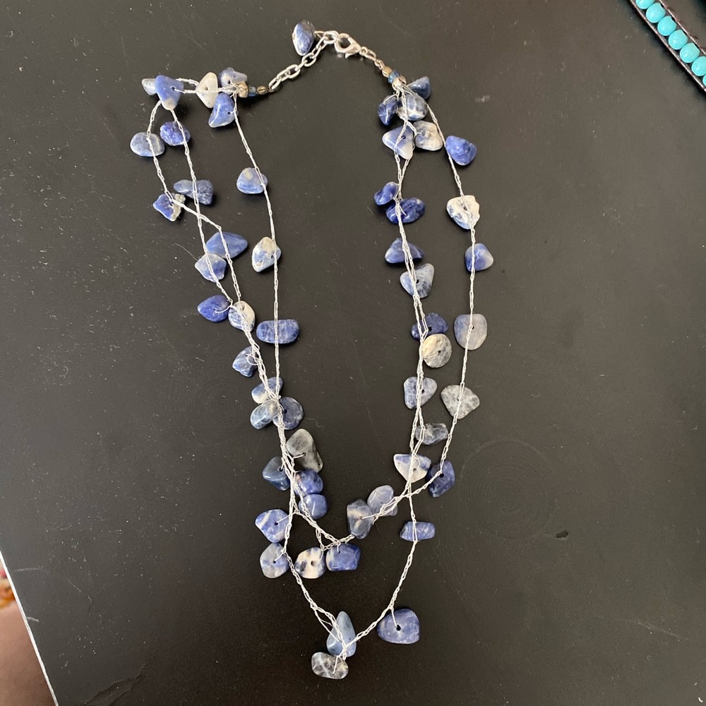 Natural stone necklace